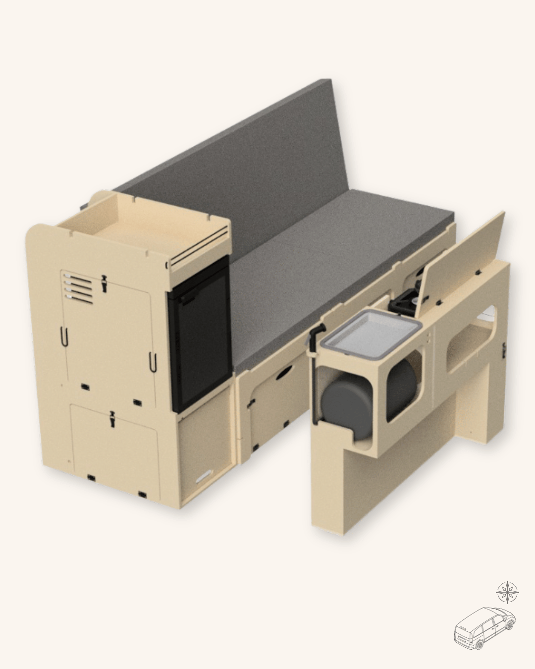 Camper ausbau set 2-in-1-Küche – L2