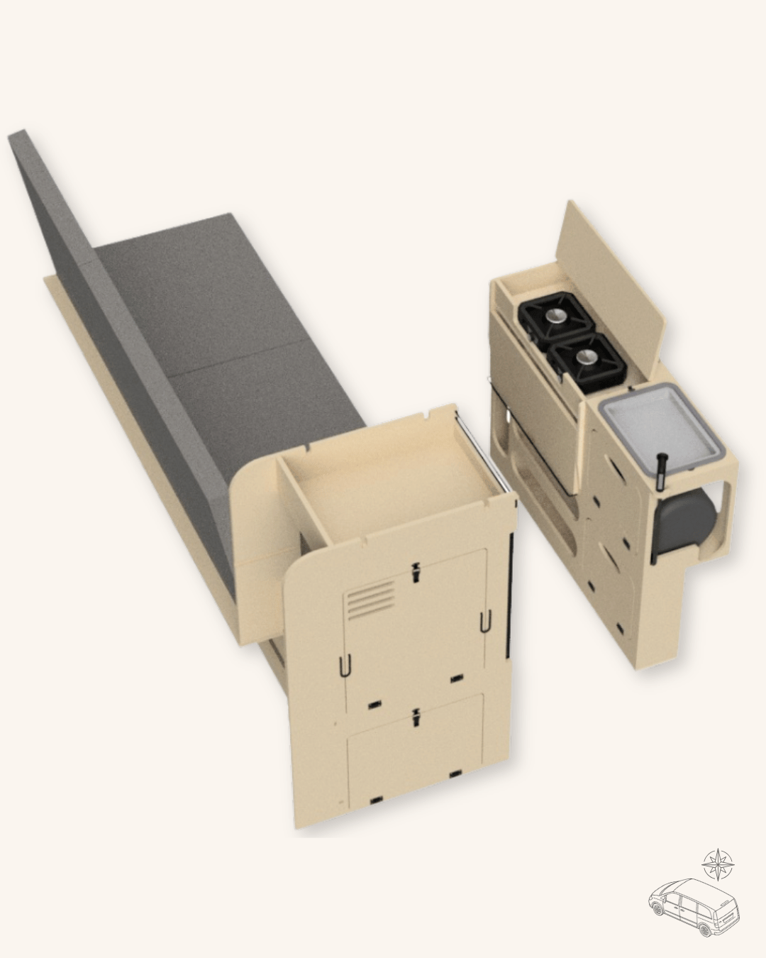 Camper ausbau set 2-in-1-Küche – L2