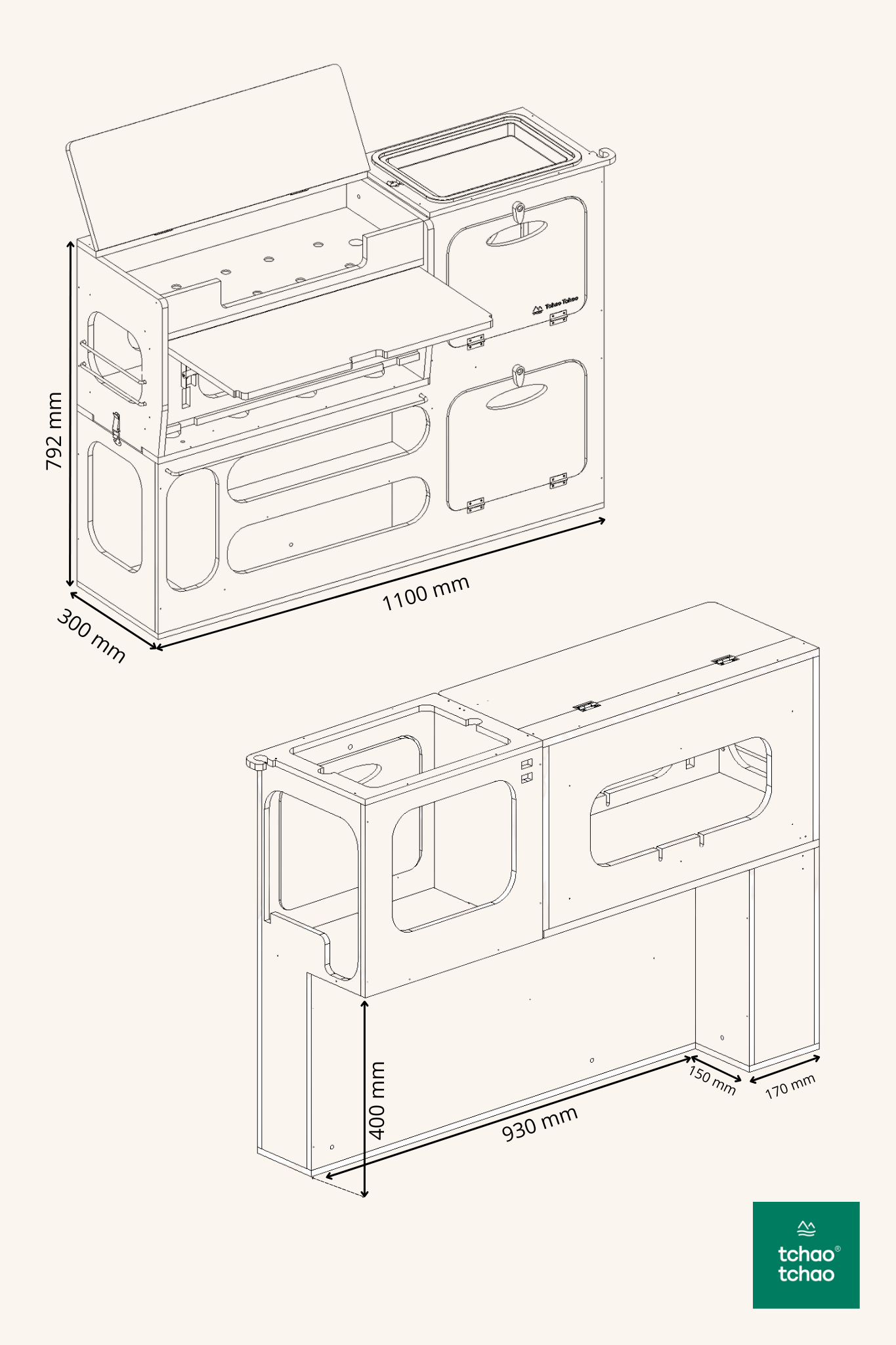 Camper Ausbau "in L-Form"